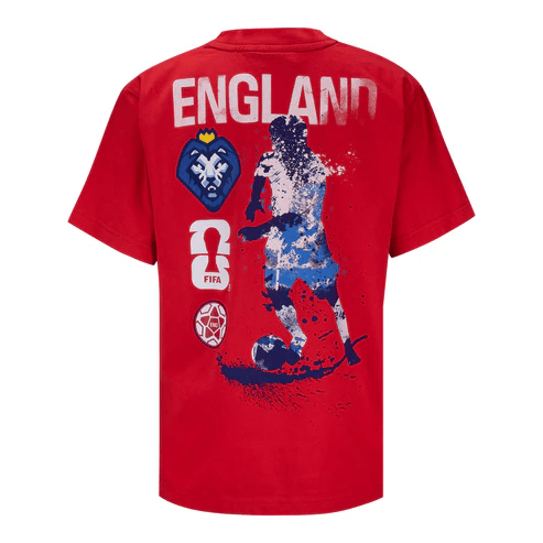 FIFA World Cup 2026 England Rise and Strike T-Shirt - Red