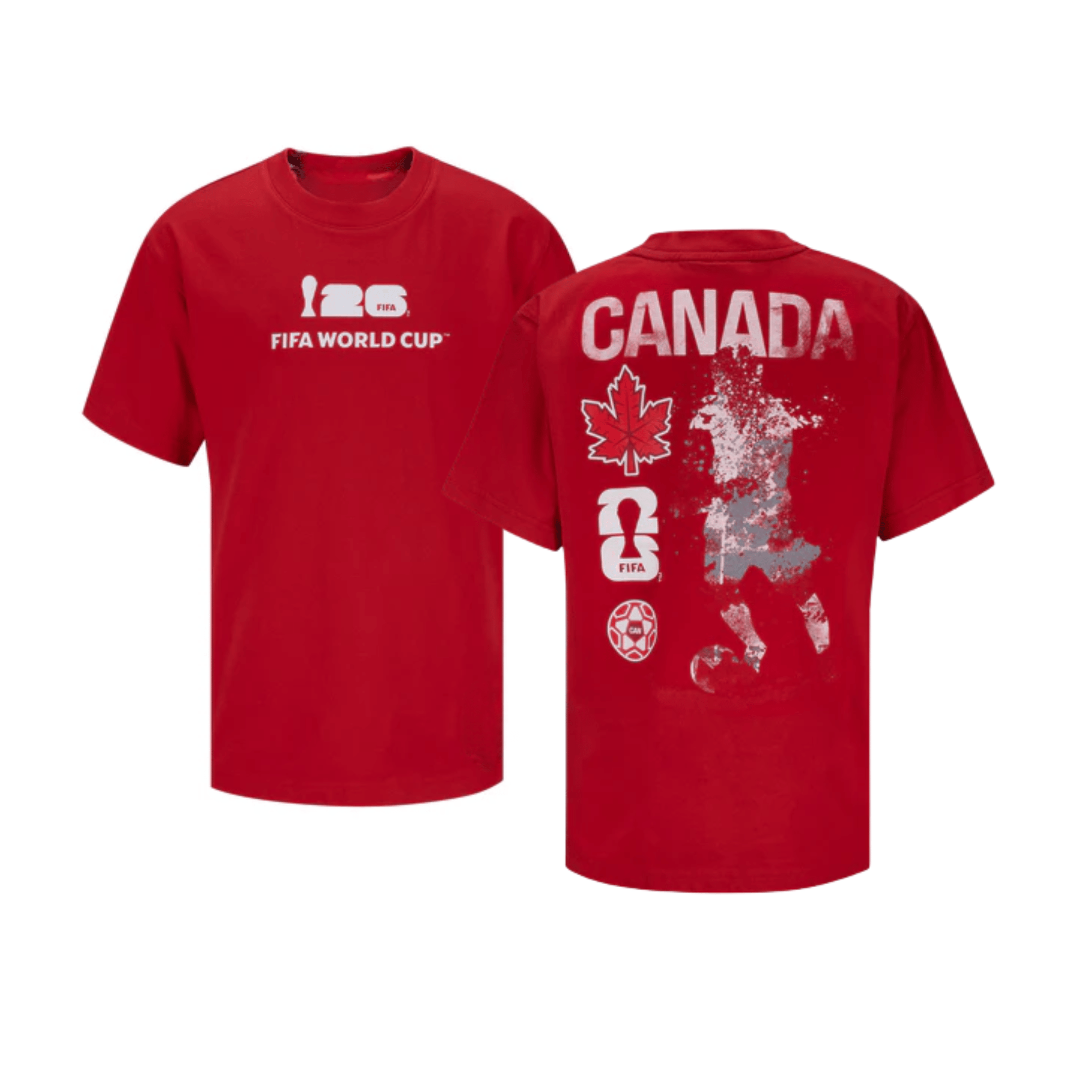 FIFA World Cup 2026 Canada Rise and Strike T-Shirt - Red