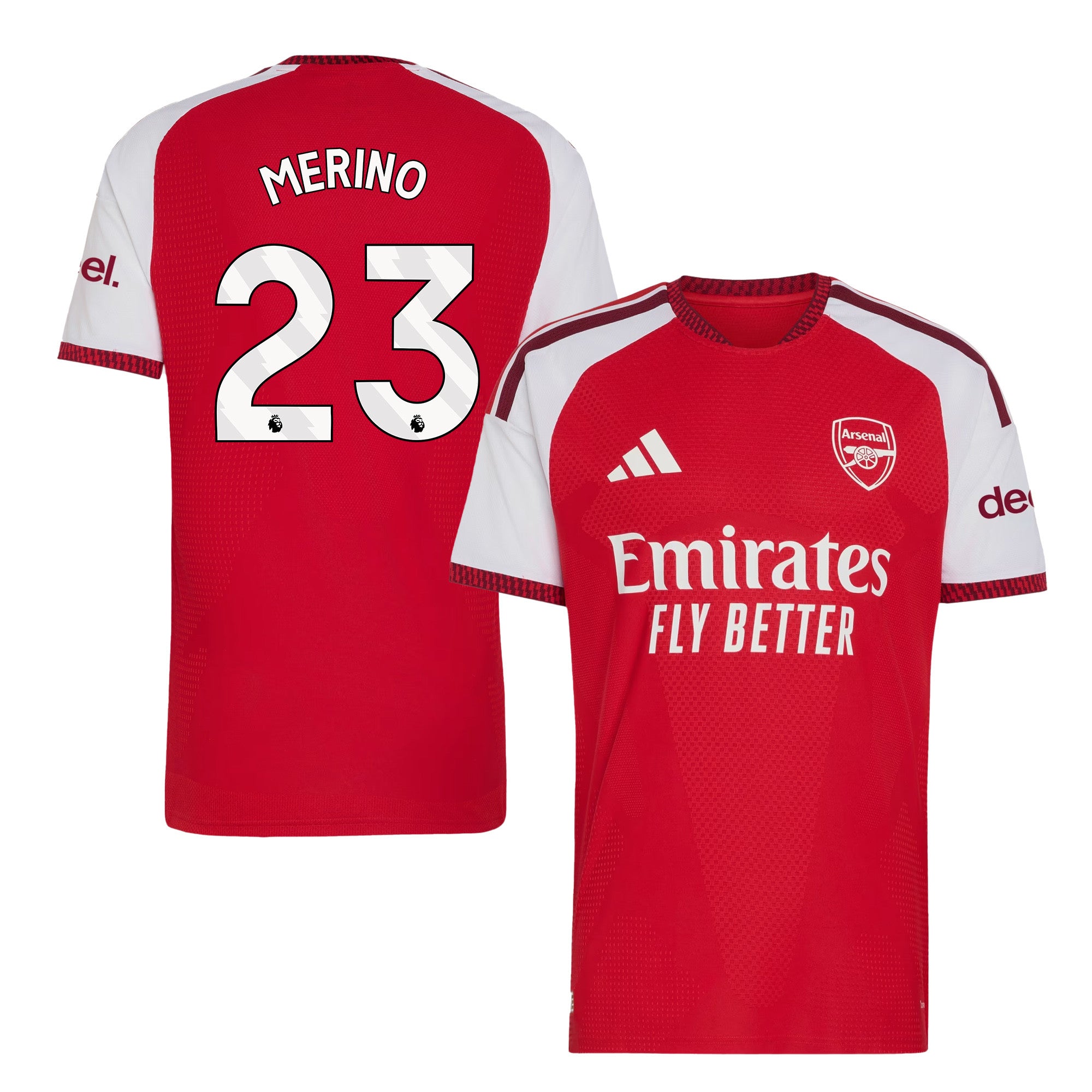 Mikel Merino 23 Arsenal 2026/27 Home Jersey - Men, Red