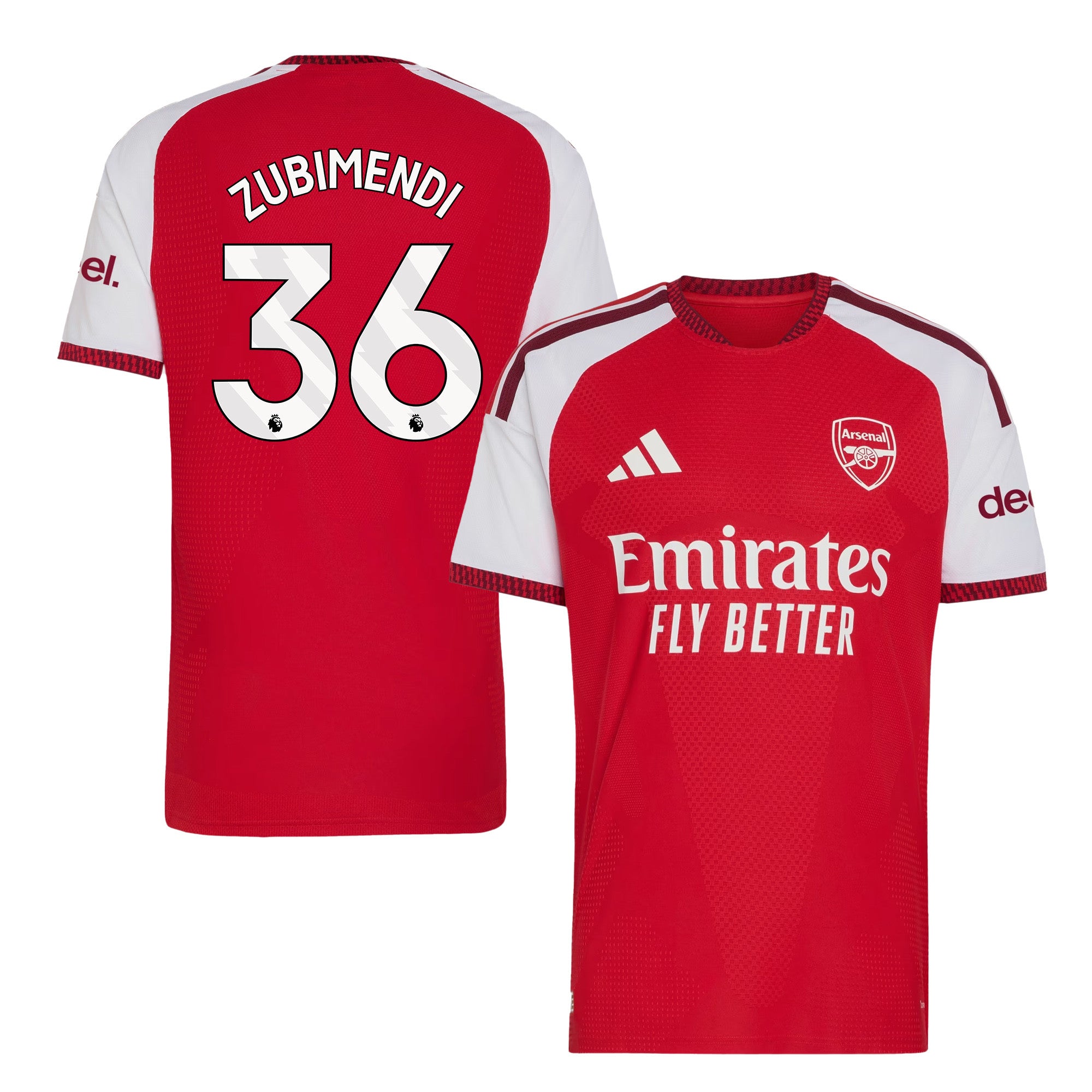 Martin Zubimendi 36 Arsenal 2026/27 Home Jersey - Men, Red