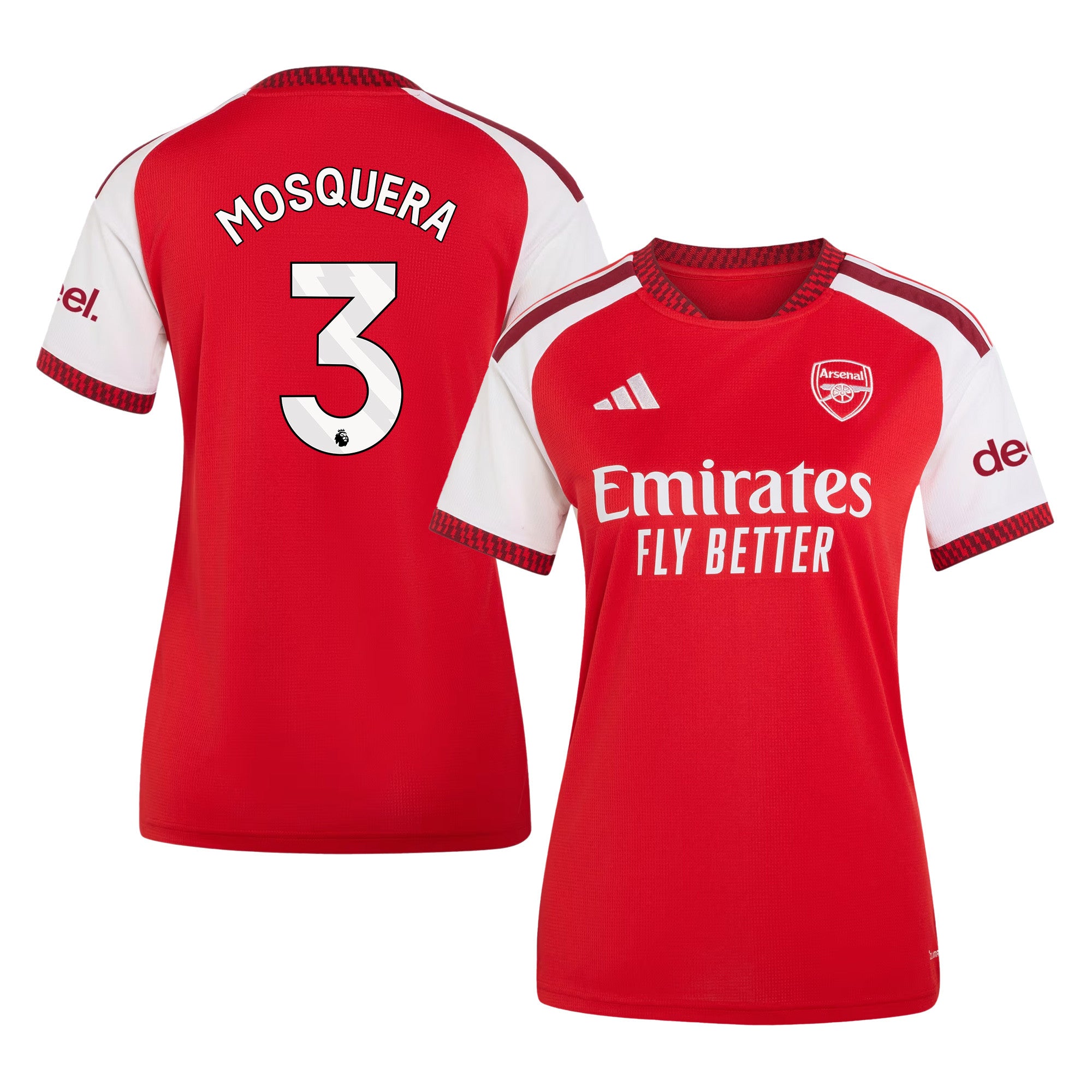 Cristhian Mosquera 3 Arsenal 2026/27 Home Jersey - Women, Red