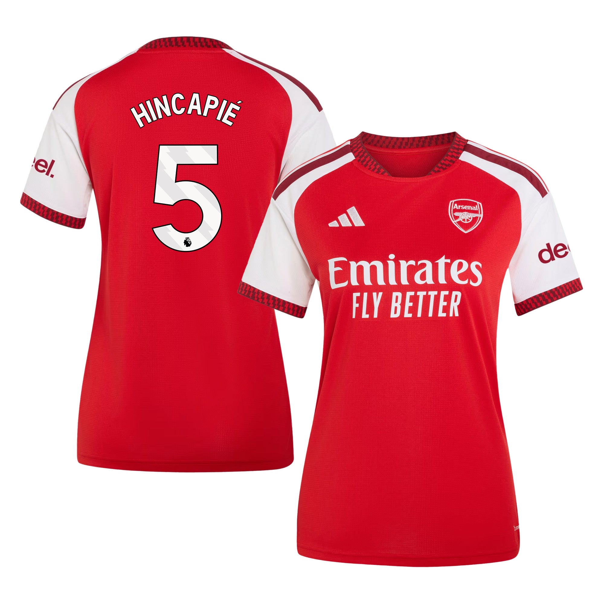 Piero Hincapié 5 Arsenal 2026/27 Home Jersey - Women, Red