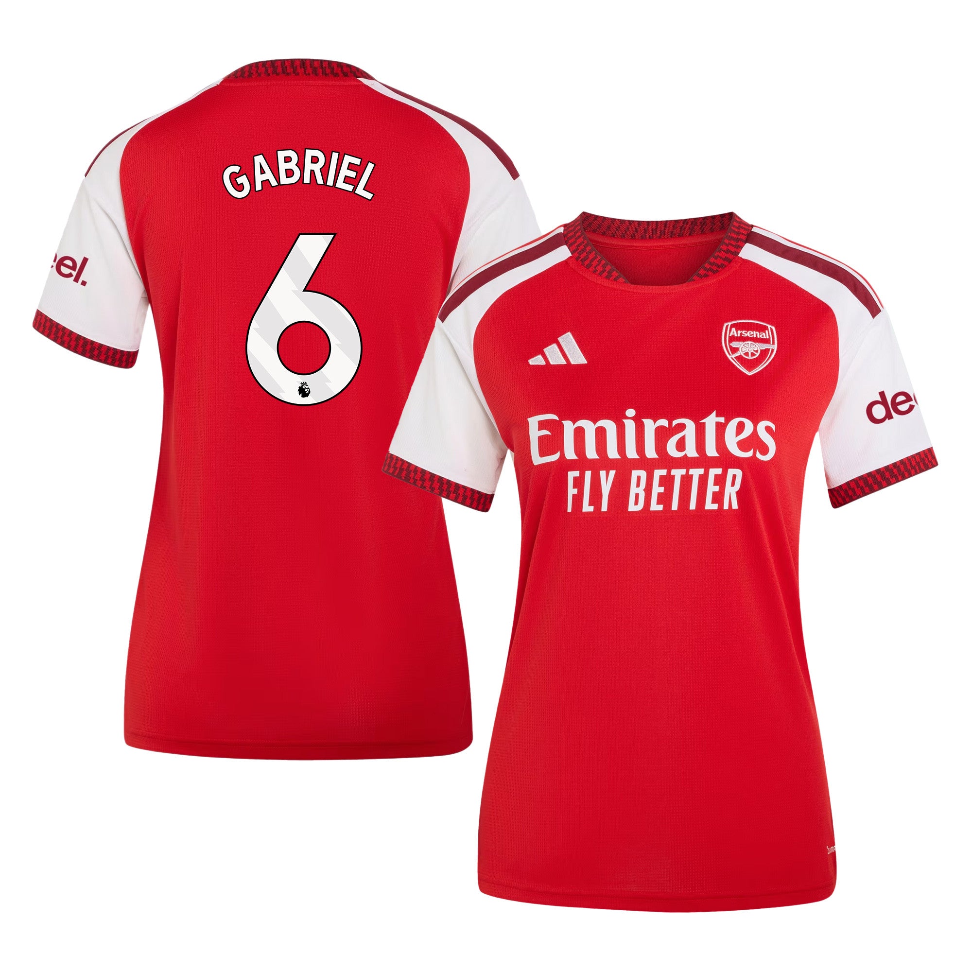 Gabriel Magalhães 6 Arsenal 2026/27 Home Jersey - Women, Red