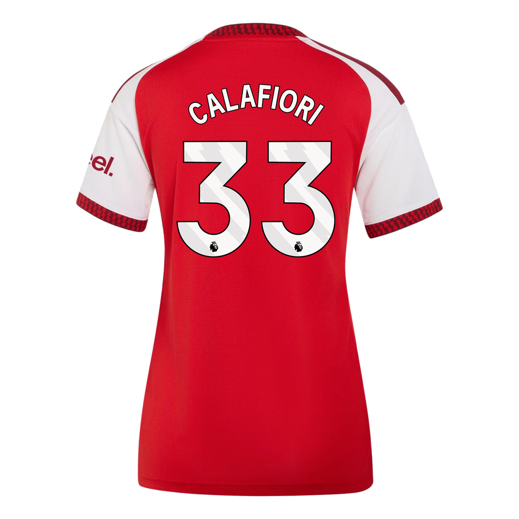 Riccardo Calafiori 33 Arsenal 2026/27 Home Jersey - Women, Red