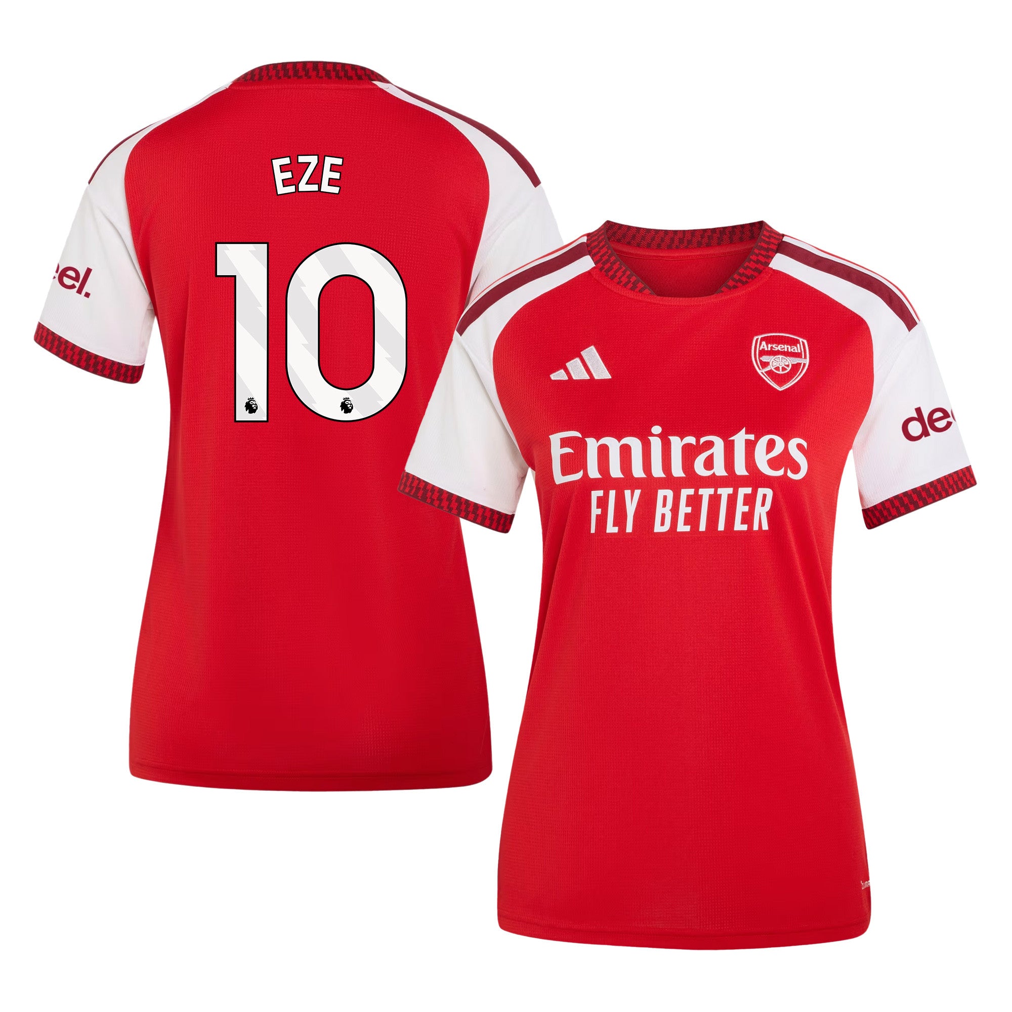 Eberechi Eze 10 Arsenal 2026/27 Home Jersey - Women, Red