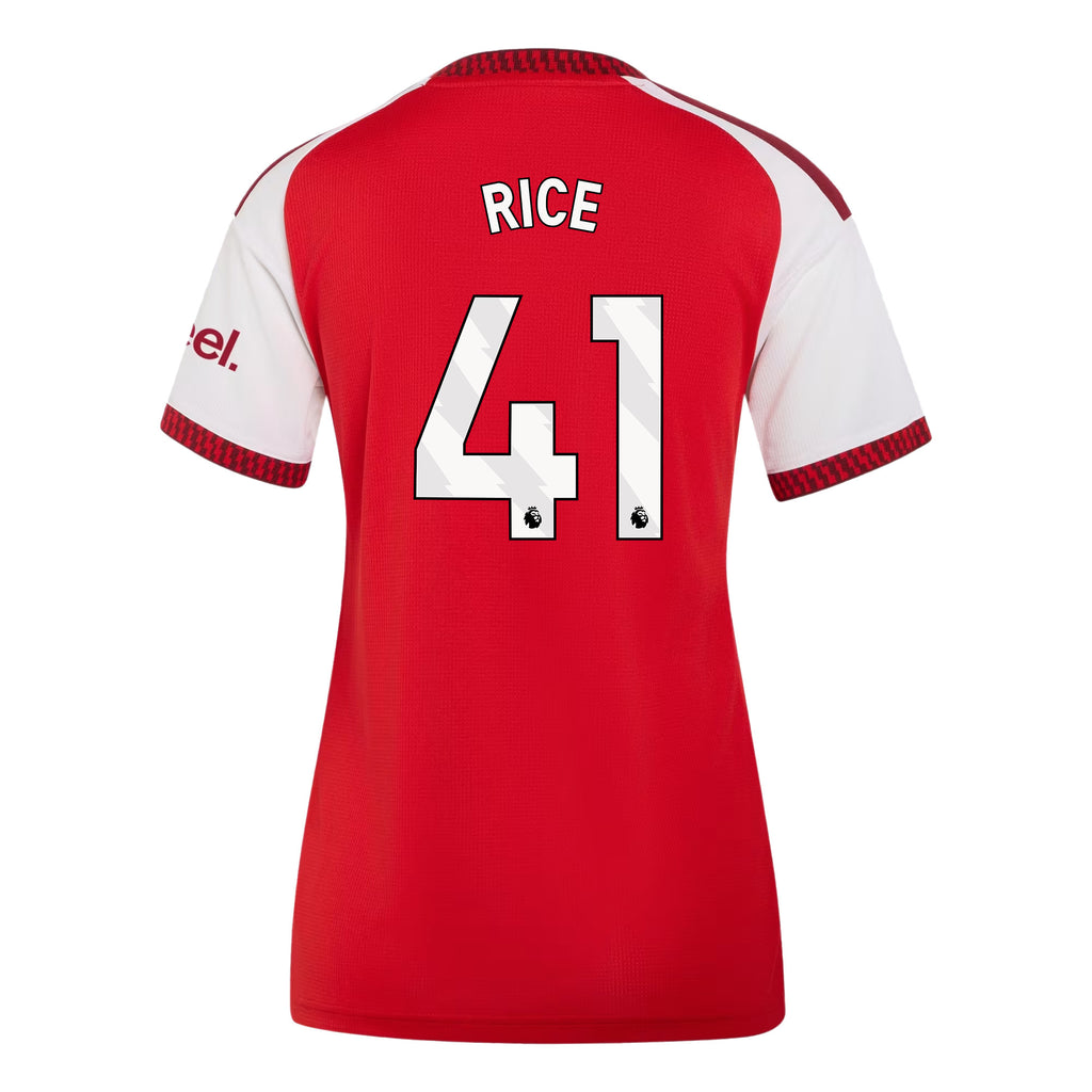 Declan Rice 41 Arsenal 2026/27 Home Jersey - Women, Red