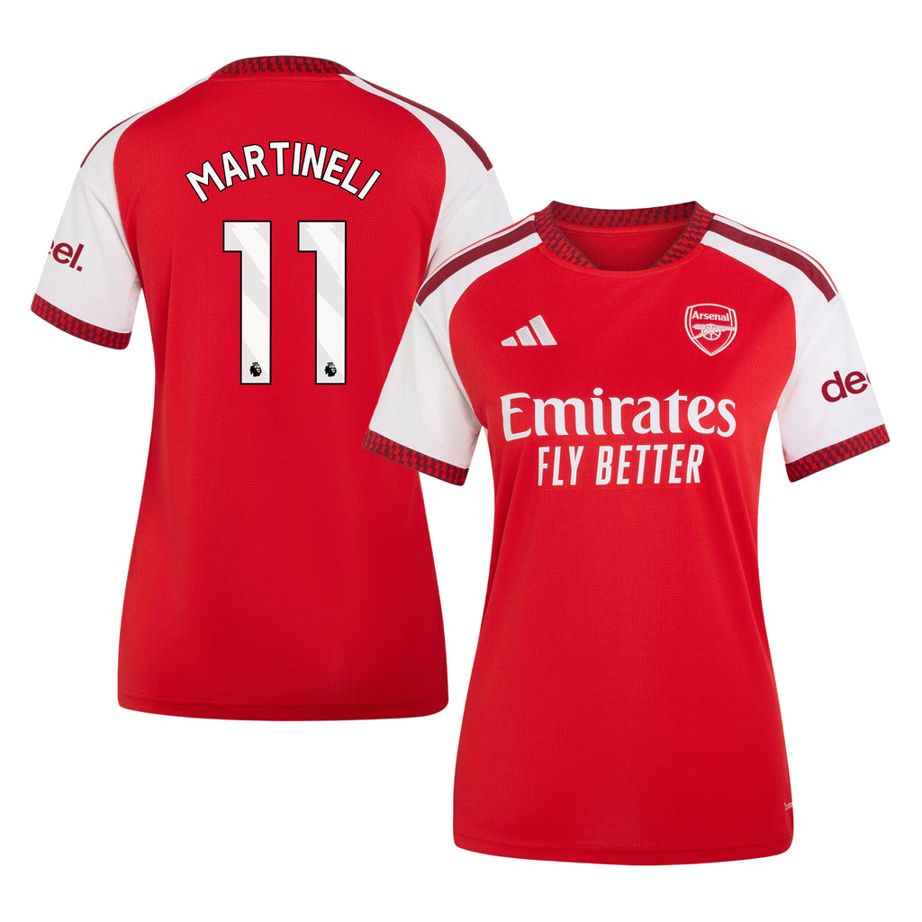 Gabriel Martinelli 11 Arsenal 2026/27 Home Jersey - Women, Red