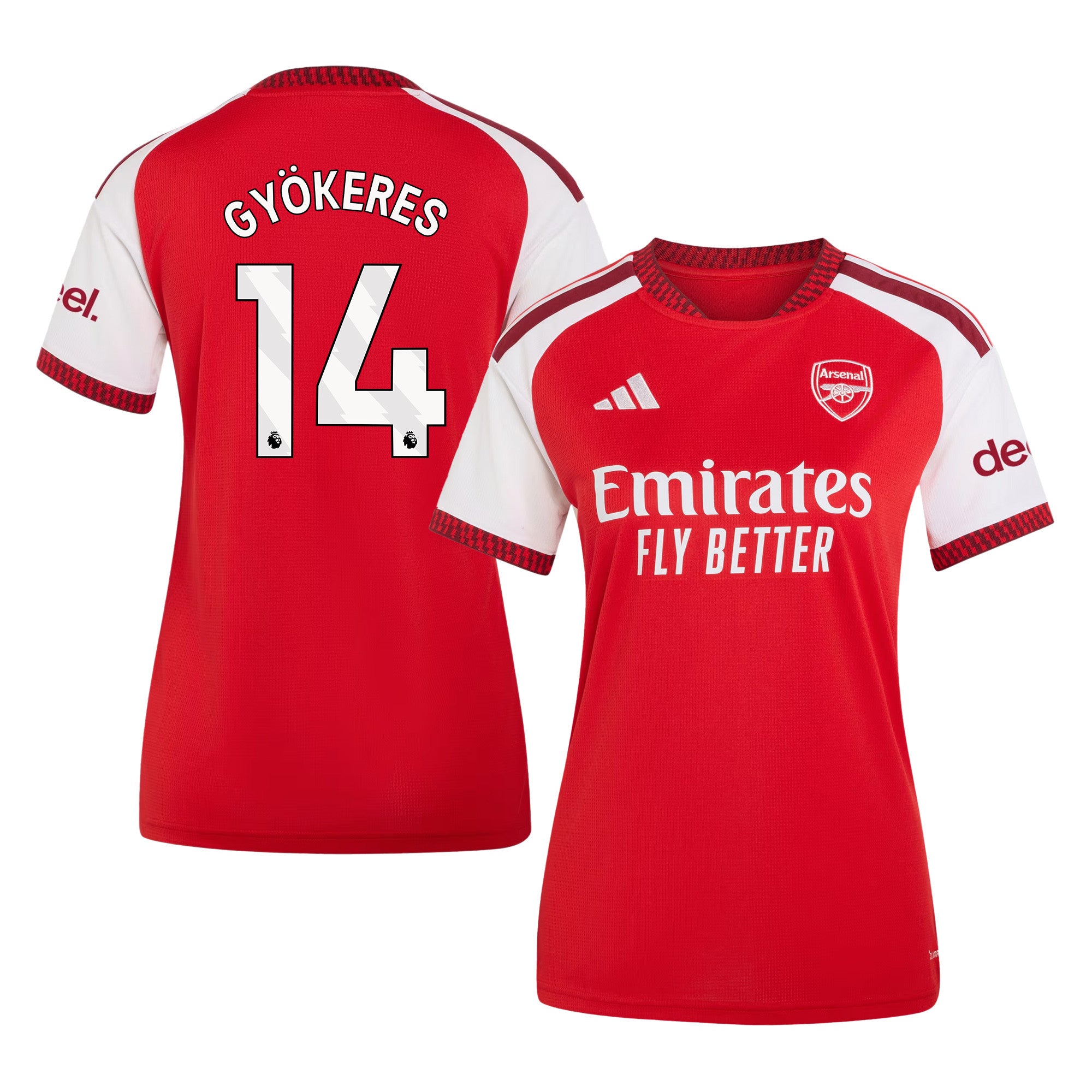 Viktor Gyökeres 14 Arsenal 2026/27 Home Jersey - Women, Red