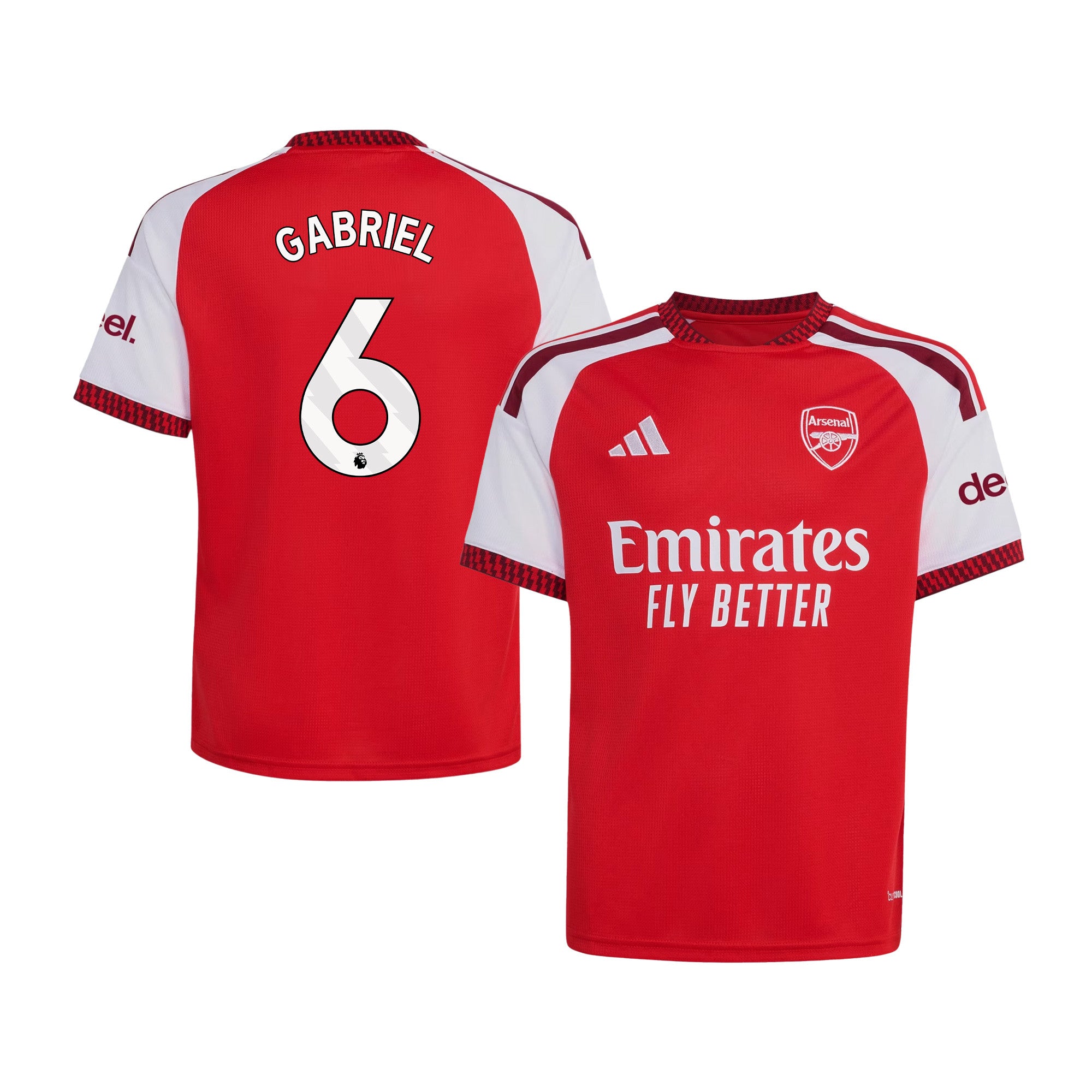 Gabriel Magalhães 6 Arsenal 2026/27 Home Jersey - YOUTH, Red