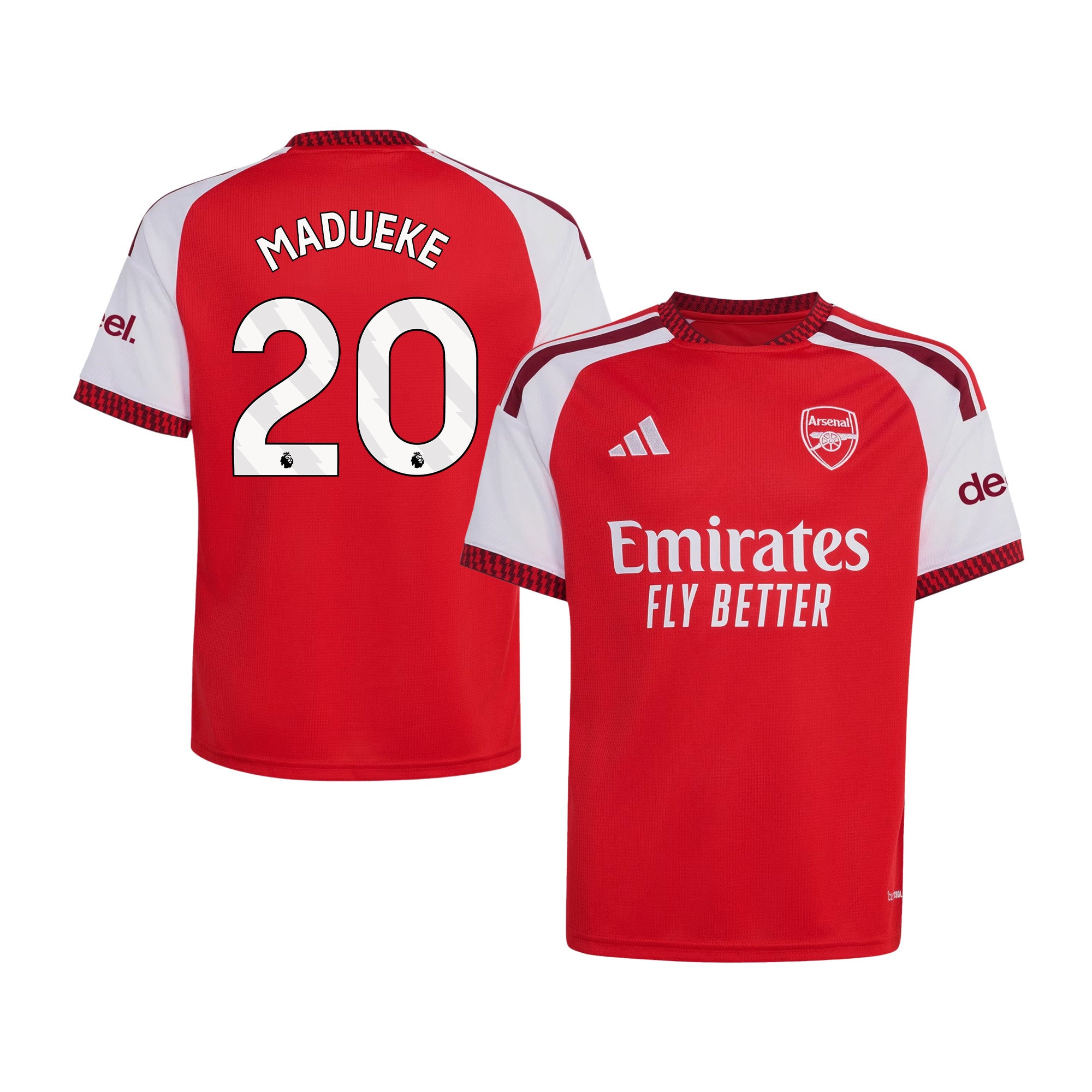 Noni Madueke 20 Arsenal 2026/27 Home Jersey - YOUTH, Red