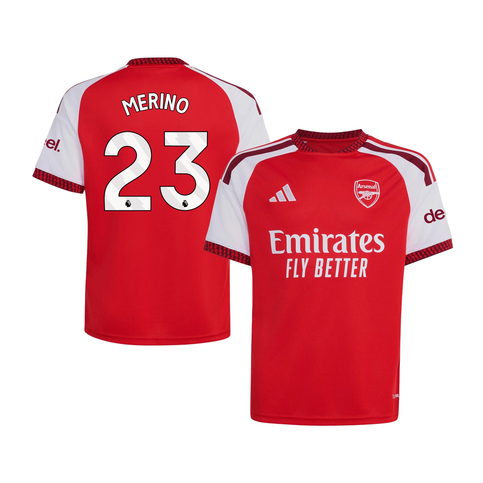 Mikel Merino 23 Arsenal 2026/27 Home Jersey - YOUTH, Red