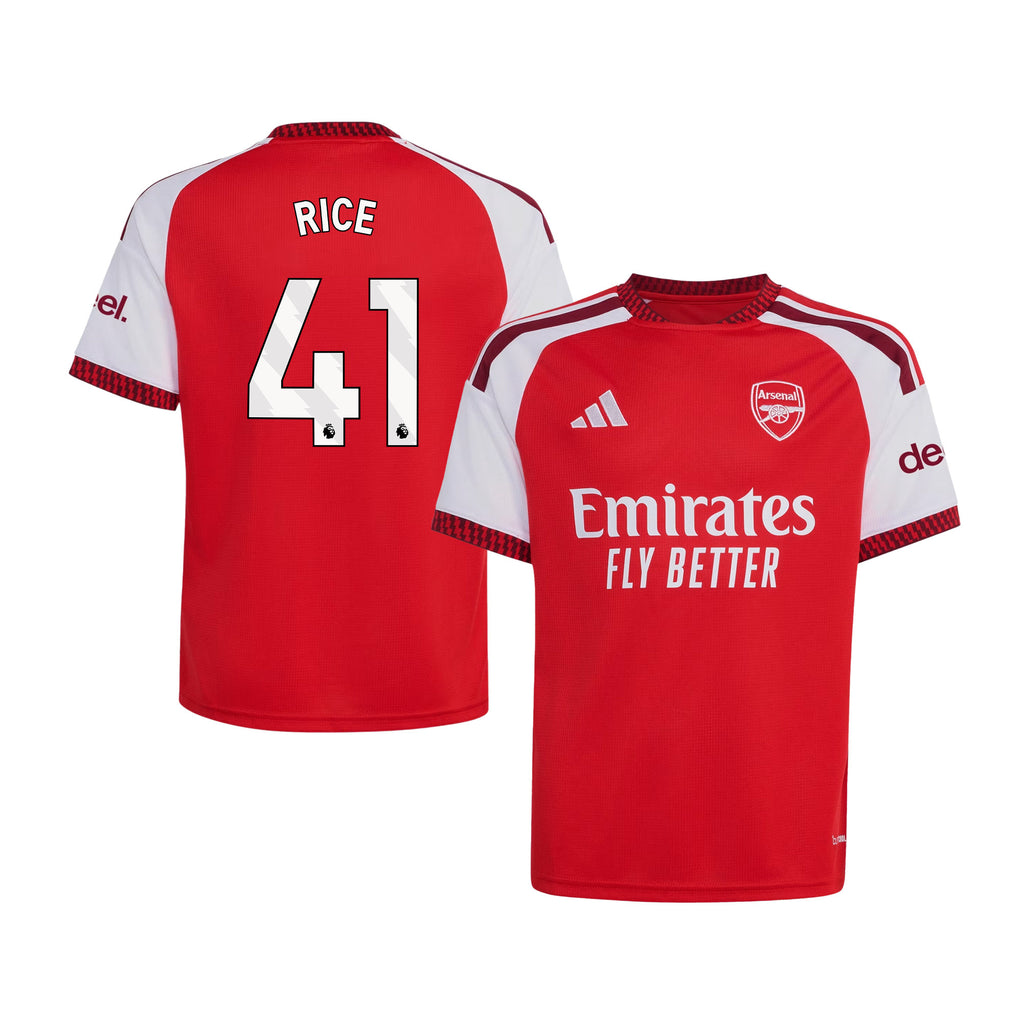Declan Rice 41 Arsenal 2026/27 Home Jersey - YOUTH, Red