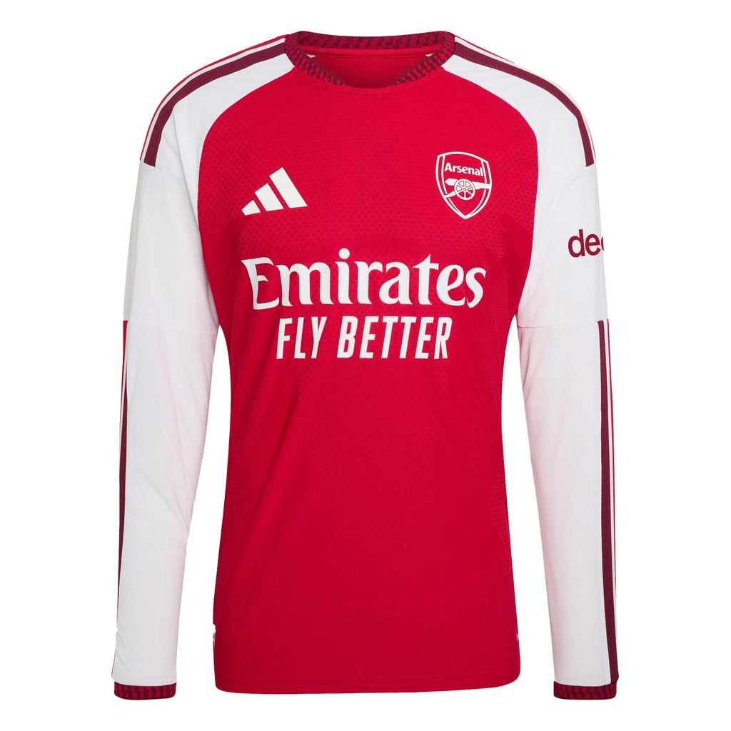 Ben White 4 Arsenal 2026/27 Home Long Sleeve Jersey - Men, Red