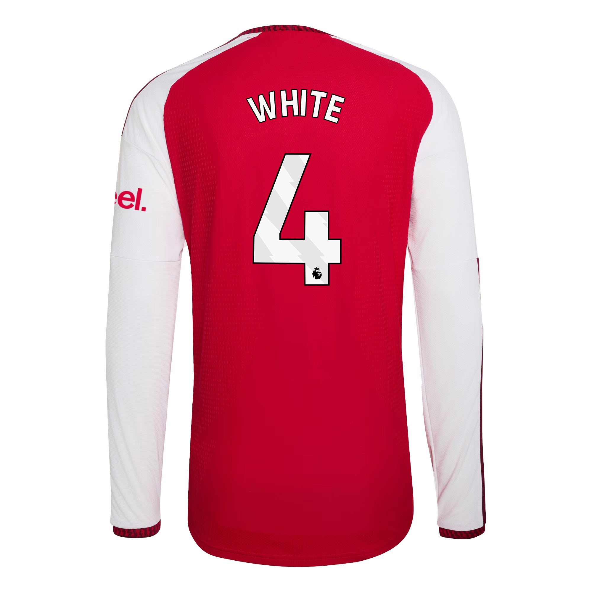 Ben White 4 Arsenal 2026/27 Home Long Sleeve Jersey - Men, Red