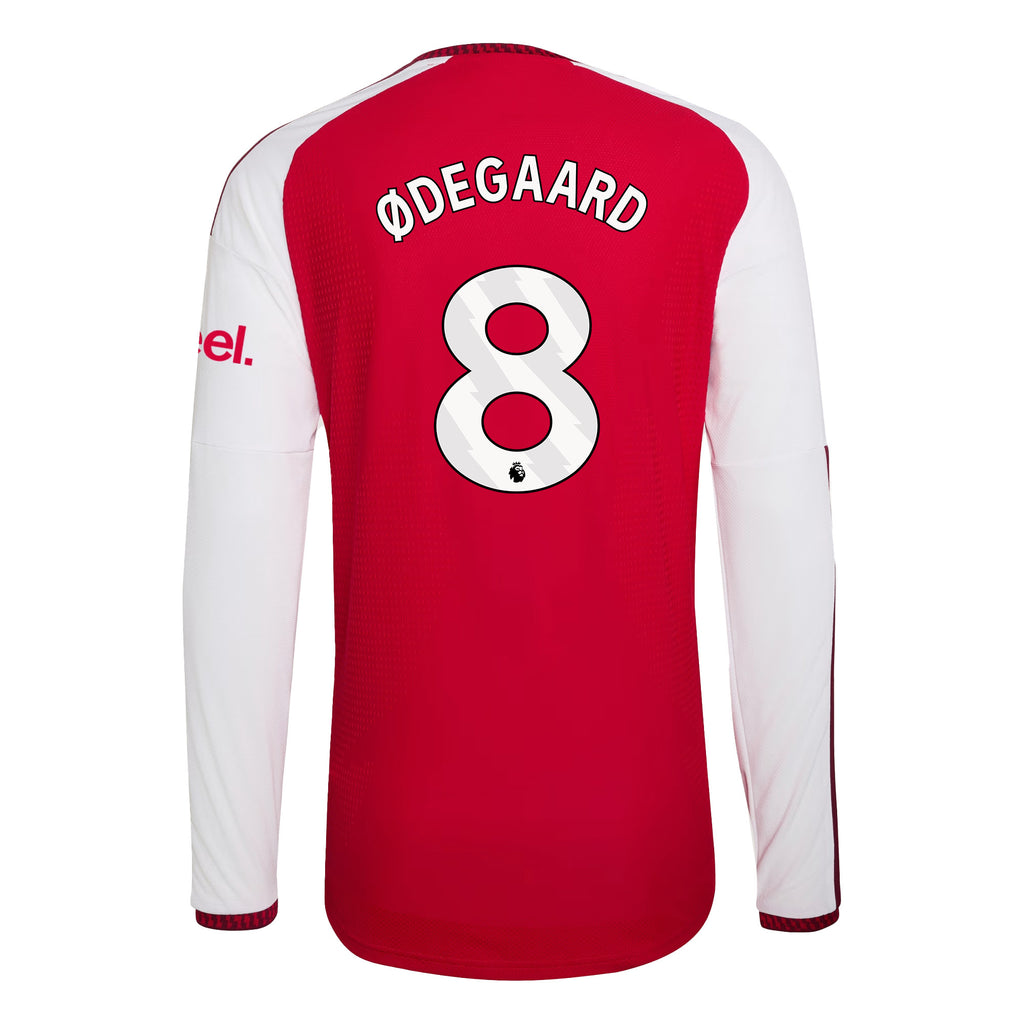 Martin Ødegaard 8 Arsenal 2026/27 Home Long Sleeve Jersey - Men, Red
