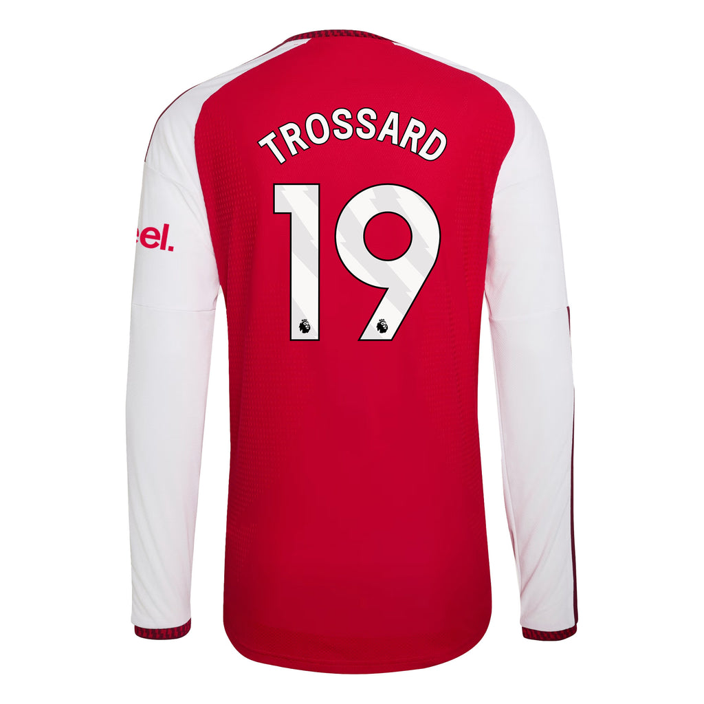 Leandro Trossard 19 Arsenal 2026/27 Home Long Sleeve Jersey - Men, Red