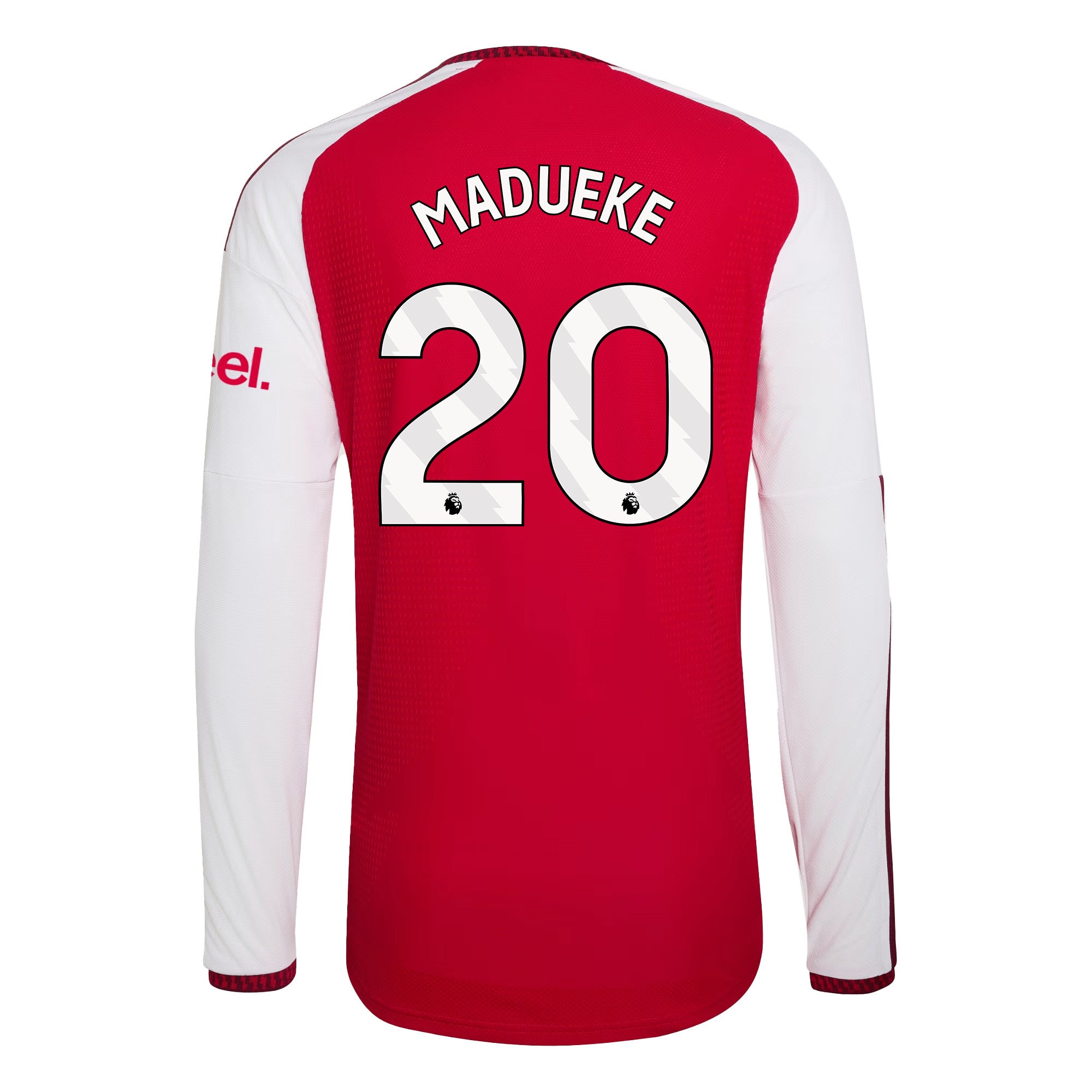 Noni Madueke 20 Arsenal 2026/27 Home Long Sleeve Jersey - Men, Red