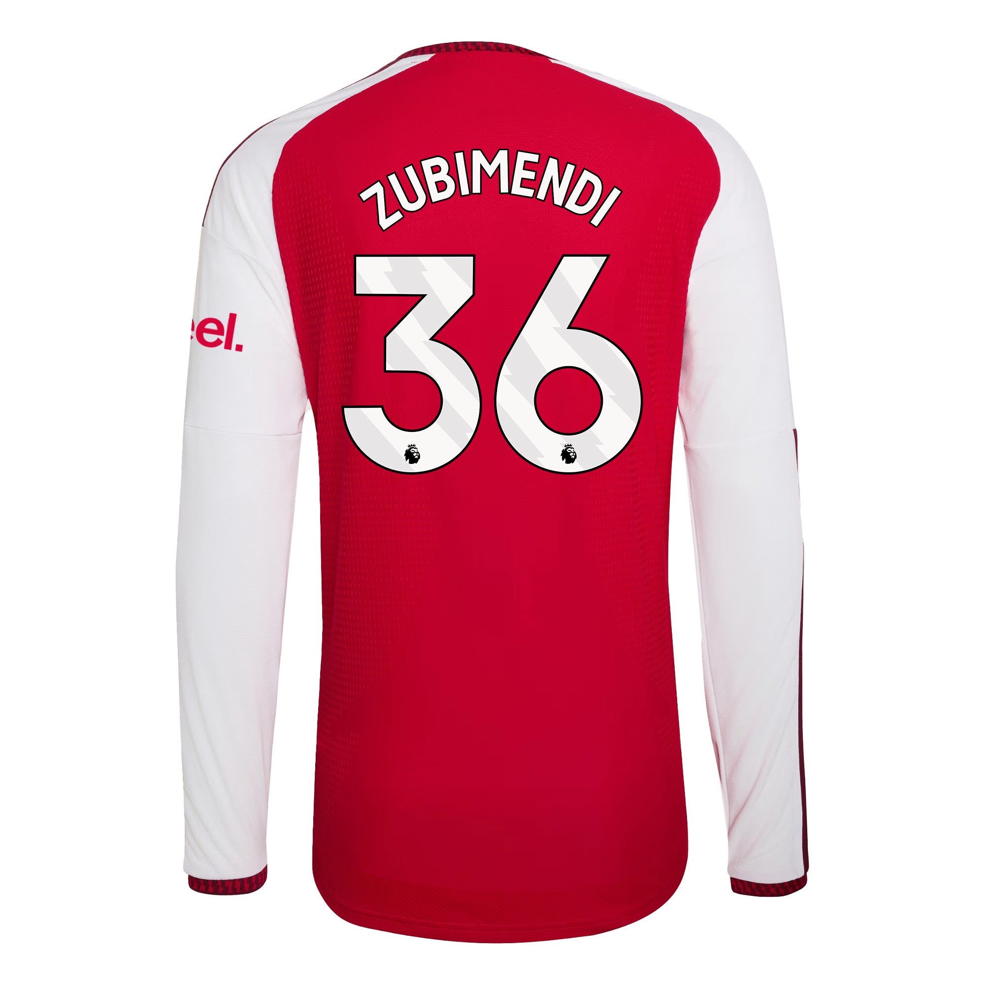 Martin Zubimendi 36 Arsenal 2026/27 Home Long Sleeve Jersey - Men, Red