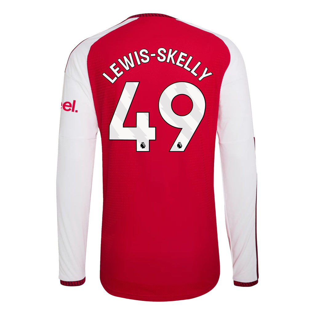 Myles Lewis-Skelly 49 Arsenal 2026/27 Home Long Sleeve Jersey - Men, Red