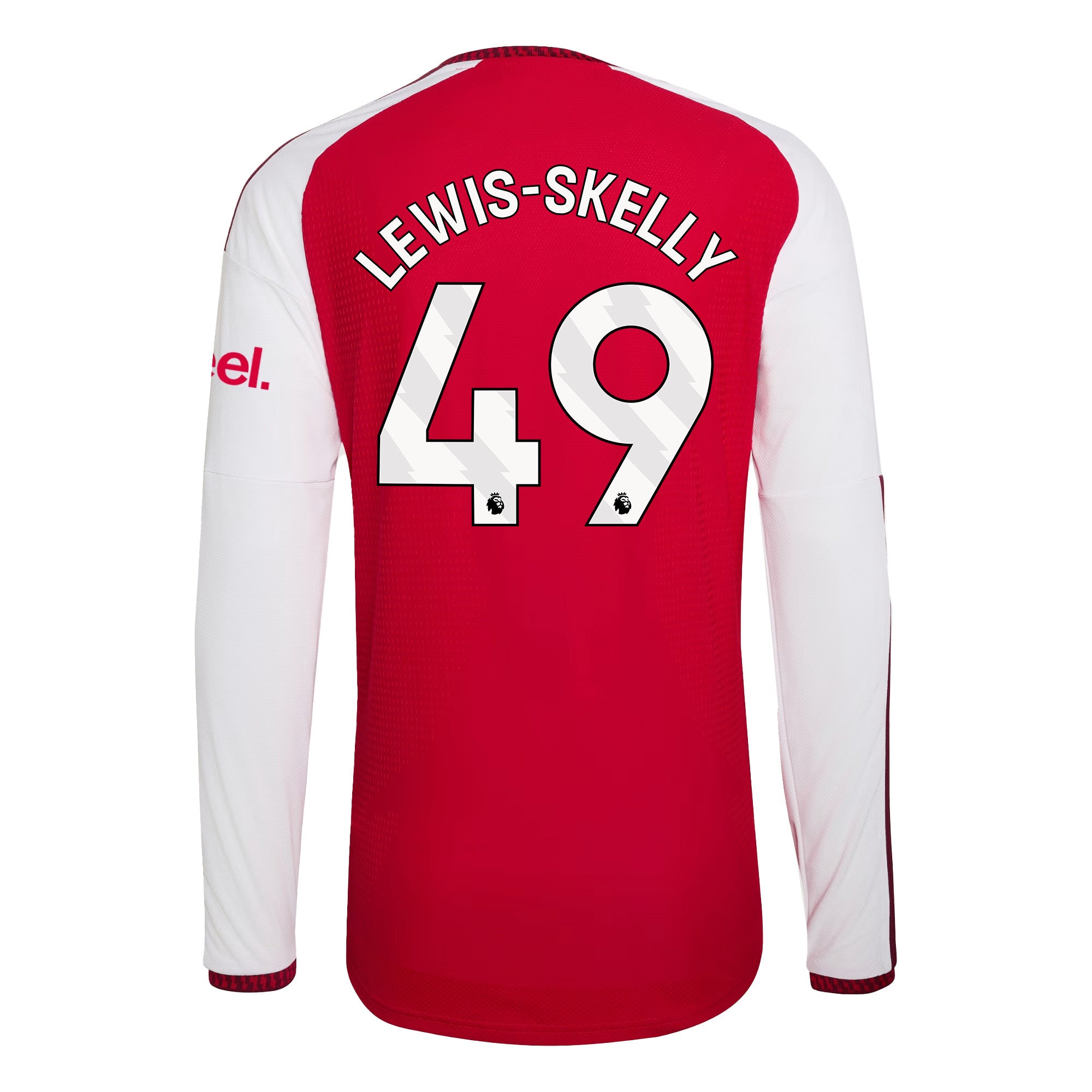 Myles Lewis-Skelly 49 Arsenal 2026/27 Home Long Sleeve Jersey - Men, Red