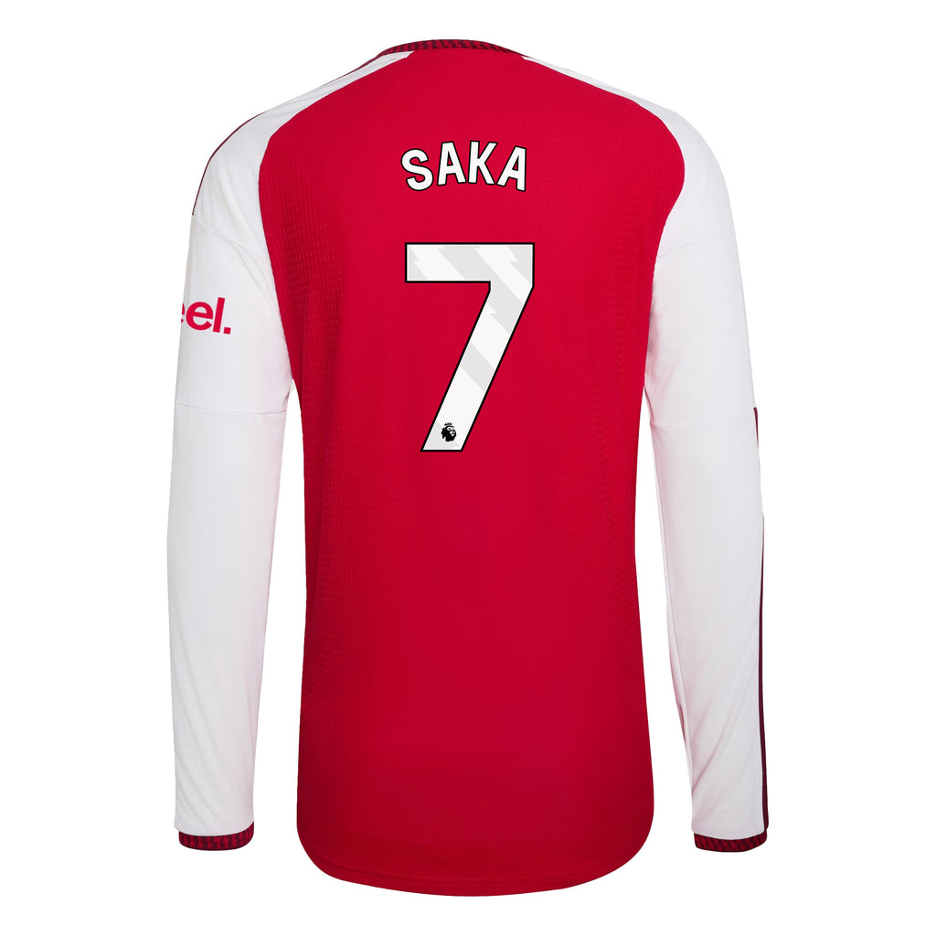 Bukayo Saka 7 Arsenal 2026/27 Home Long Sleeve Jersey - Men, Red