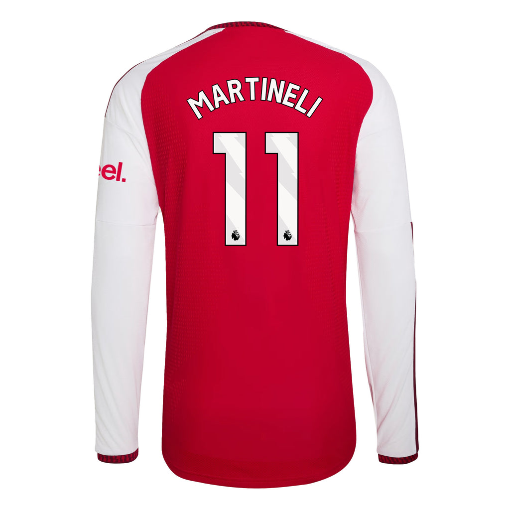 Gabriel Martinelli 11 Arsenal 2026/27 Home Long Sleeve Jersey - Men, Red