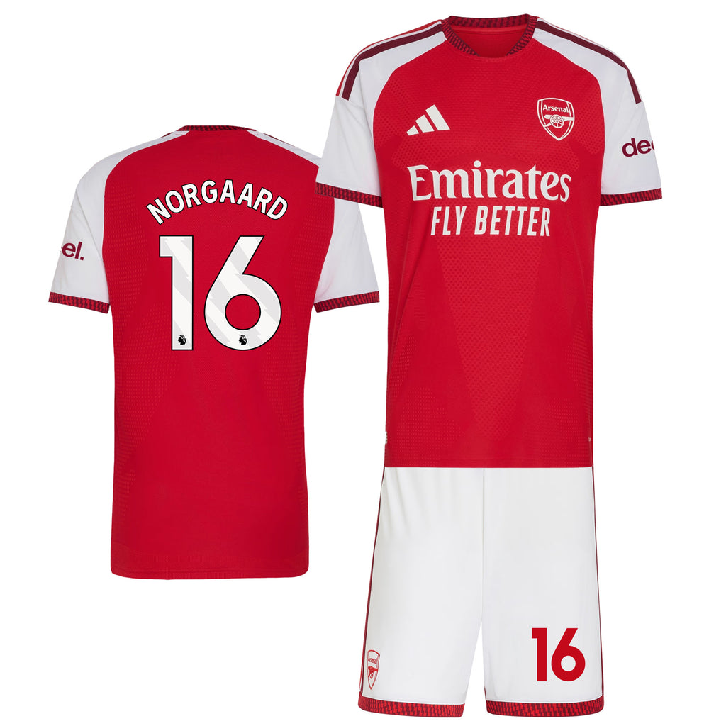 Christian Nørgaard 16 Arsenal 2026/27 Home Men Jersey & Shorts Set – Red