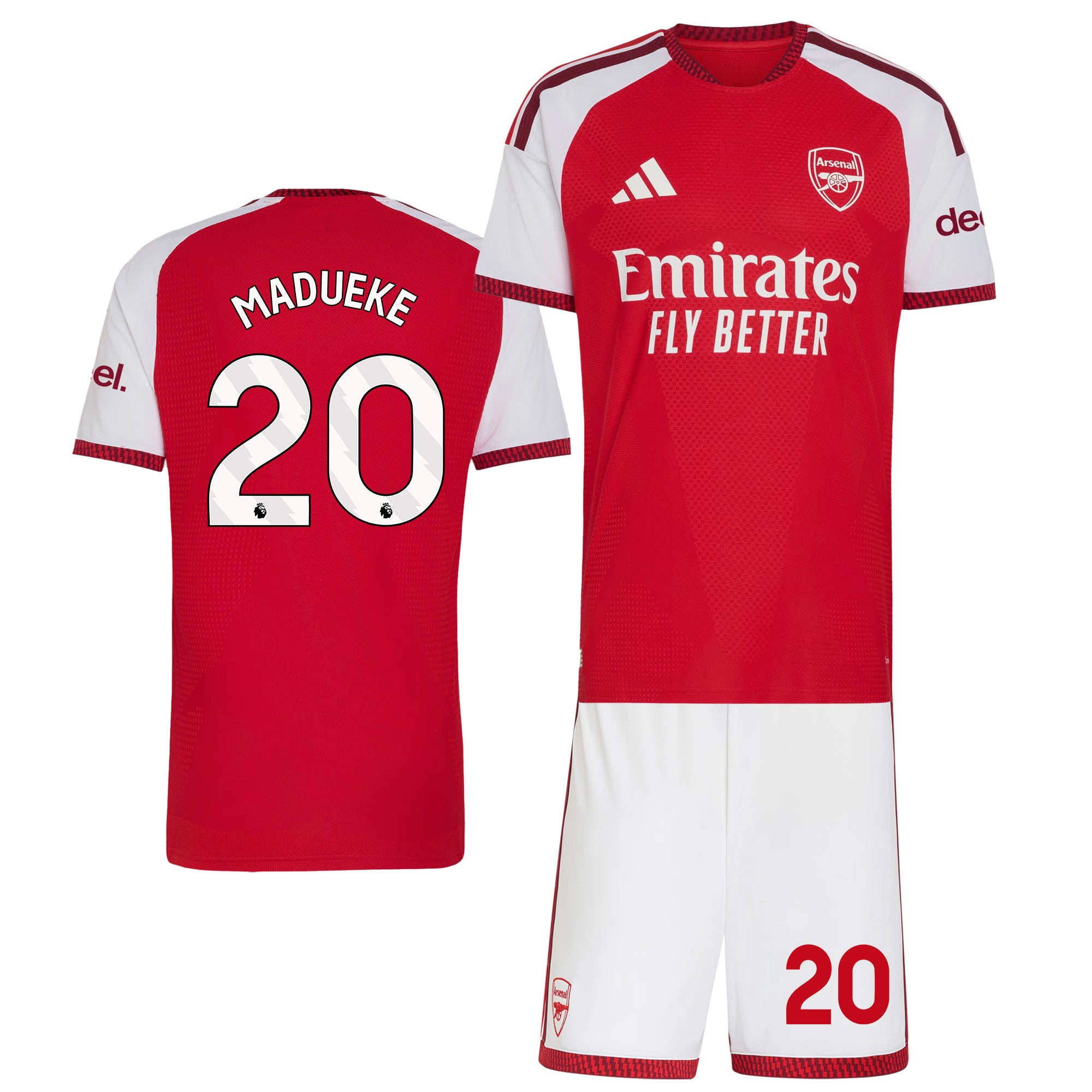 Noni Madueke 20 Arsenal 2026/27 Home Men Jersey & Shorts Set – Red