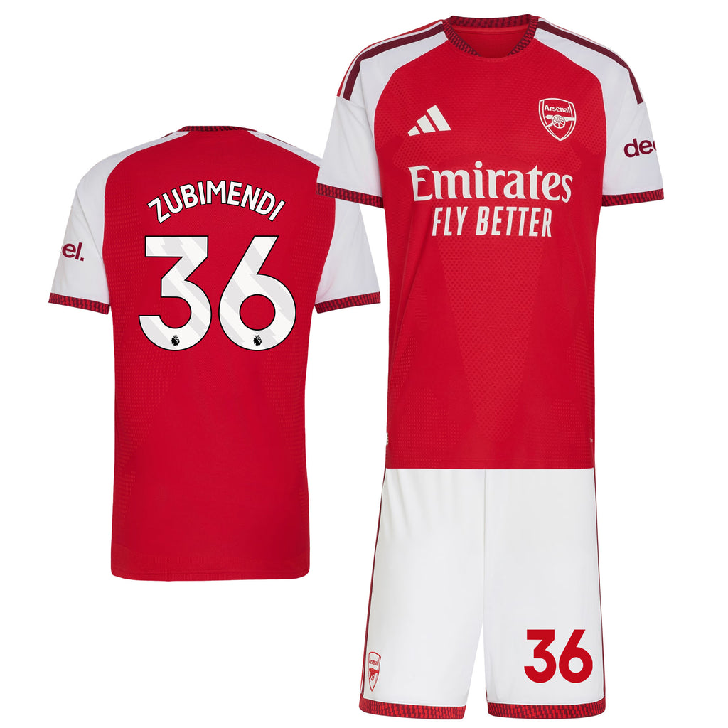 Martin Zubimendi 36 Arsenal 2026/27 Home Men Jersey & Shorts Set – Red