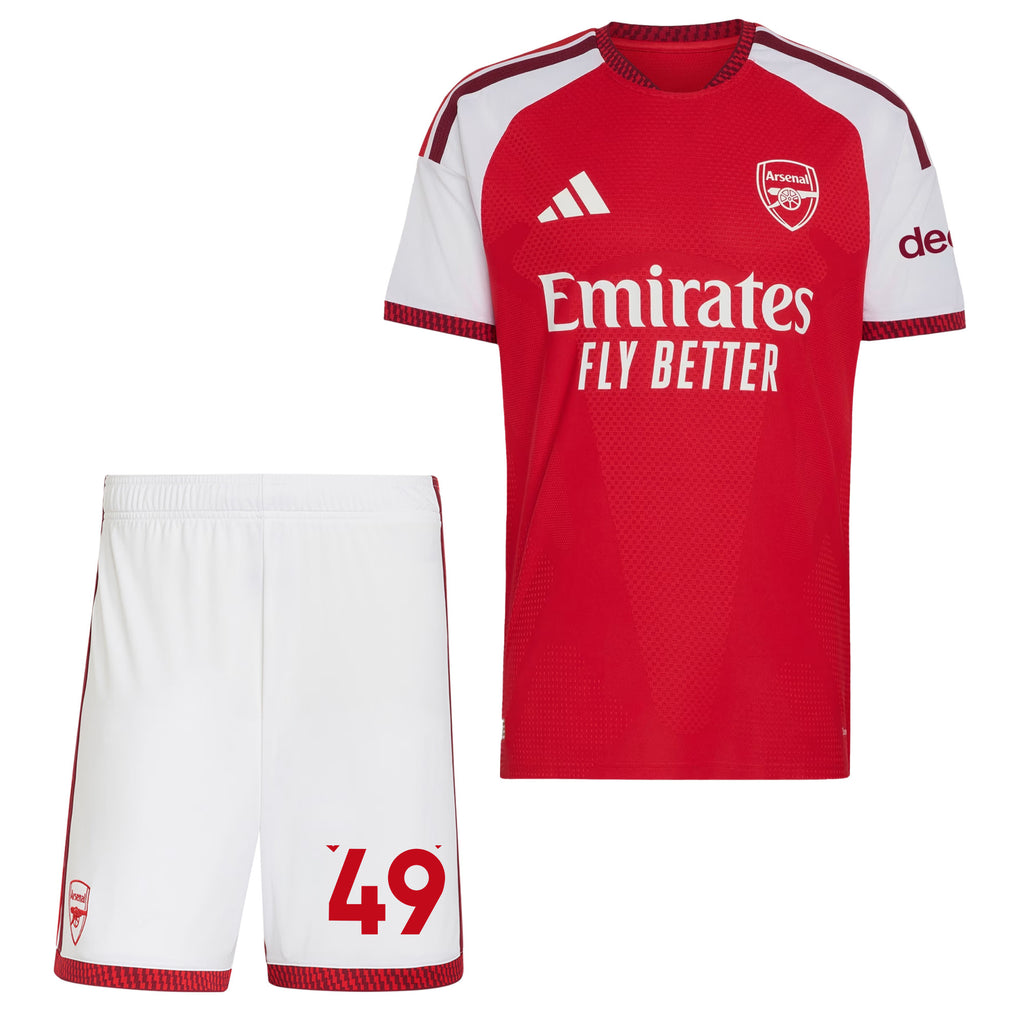 Myles Lewis-Skelly 49 Arsenal 2026/27 Home Men Jersey & Shorts Set – Red
