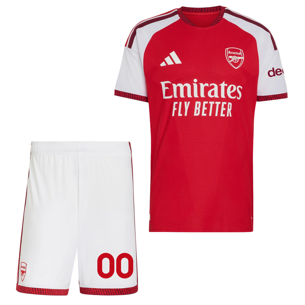Arsenal 2026/27 Custom Name Home Men Jersey & Shorts Set – Red