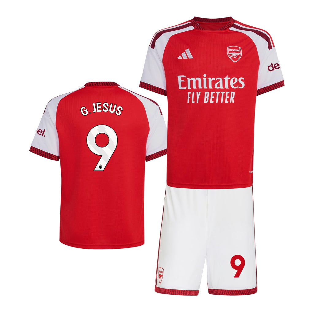 Gabriel Martinelli 11 Arsenal 2026/27 YOUTH Home Jersey & Shorts Set - Red