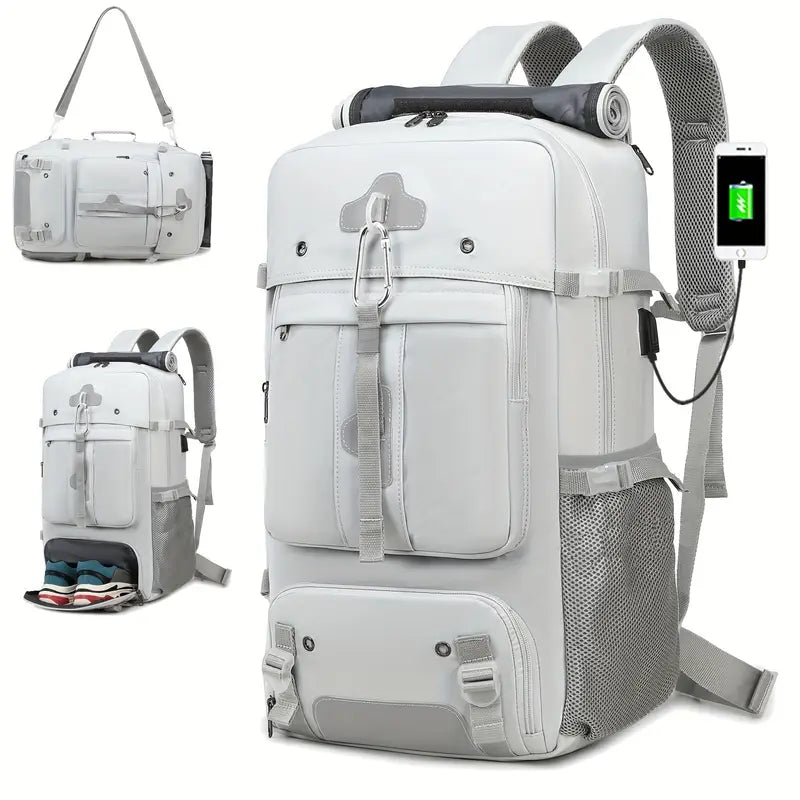 "Large Capacity Multifunctional Backpack 60L: Ideal for Extended Hiking & Camping Trips