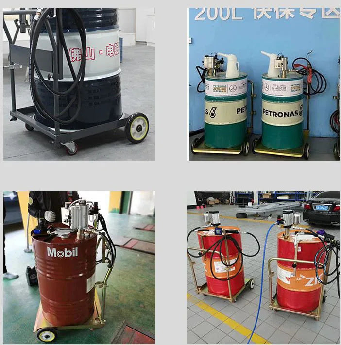200L/180-220kg Drum Air Operated High Pressure Oil Dispenser High Viscosity Pneumatic Grease Pump Transfer 55 gal Barrel Pump