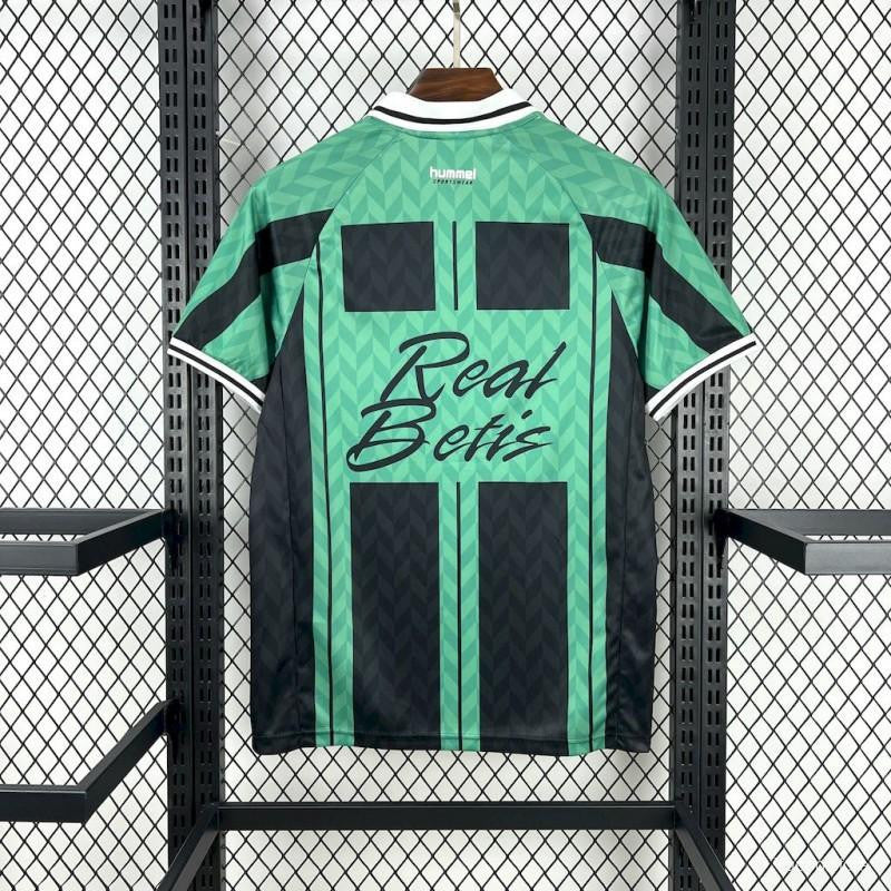 Real Betis 2025/2026 Retro Third Jersey - Black/Green