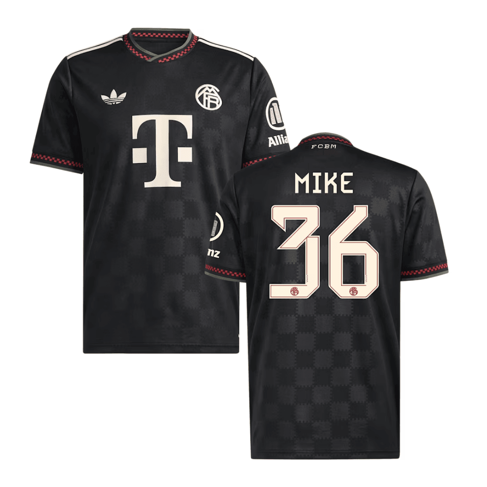 Wisdom Mike 36 Bayern Munich 2025/26 Third Men Jersey - Black