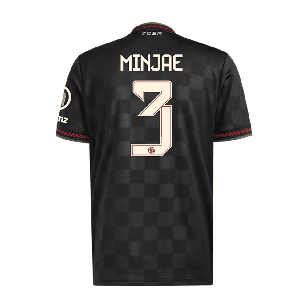 Kim Min-jae 3 Bayern Munich 2025/26 Third Men Jersey - Black