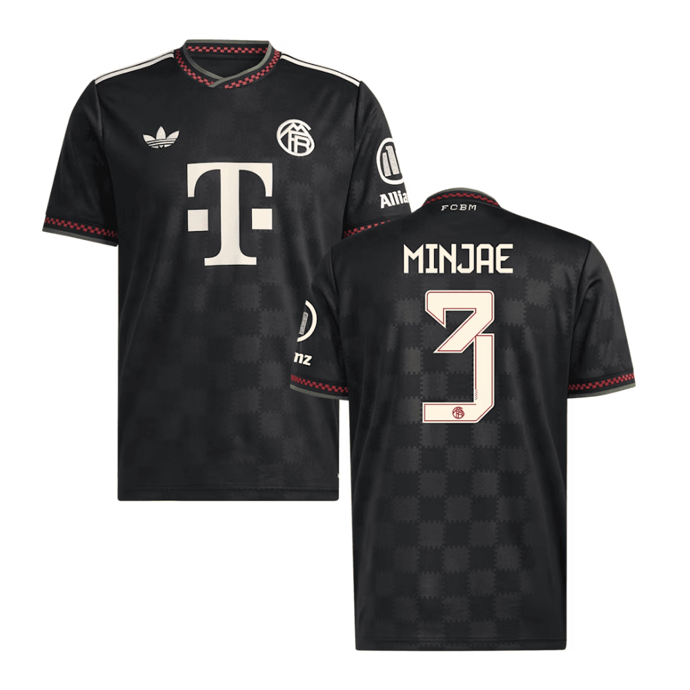 Kim Min-jae 3 Bayern Munich 2025/26 Third Men Jersey - Black