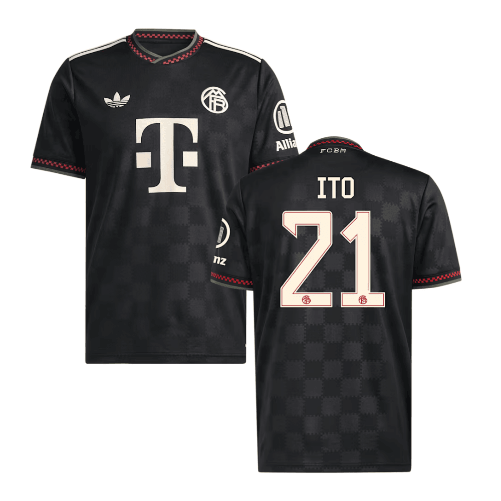 Hiroki Itō 21 Bayern Munich 2025/26 Third Men Jersey - Black