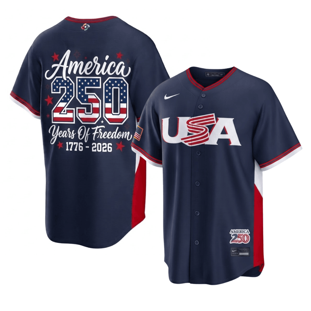 America 250th USA 2026 WBC Jersey – Years of Freedom 1776–2026
