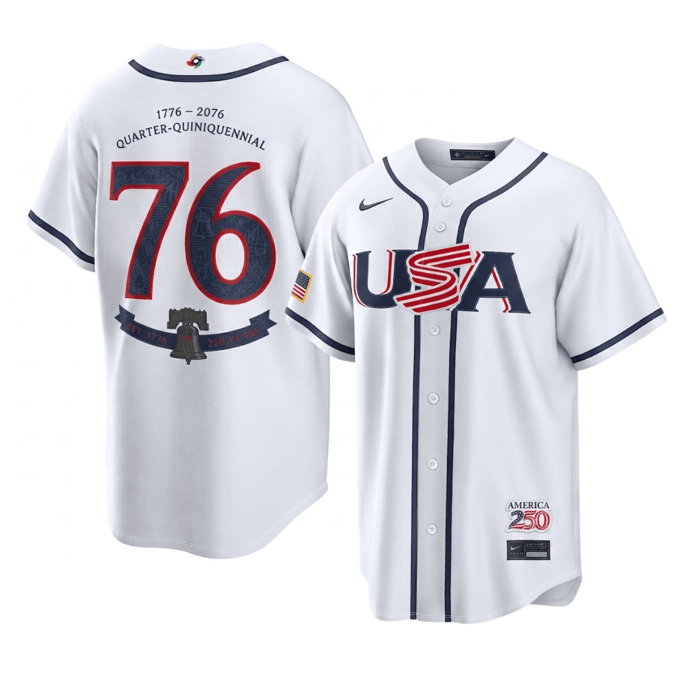 America 250th USA 2026 WBC Jersey – 1776–2026 Quarter-Quincentennial 76 - Anniversary Edition