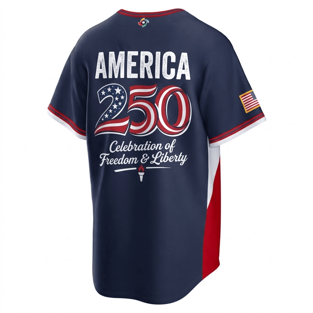 America 250th USA 2026 WBC Jersey – Celebration of Freedom & Liberty - Navy