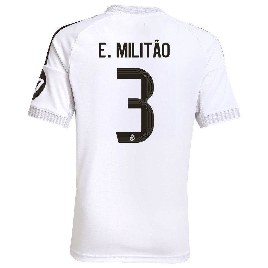 Éder Gabriel Militão 3 Real Madrid 25/26 Home YOUTH Jersey - White
