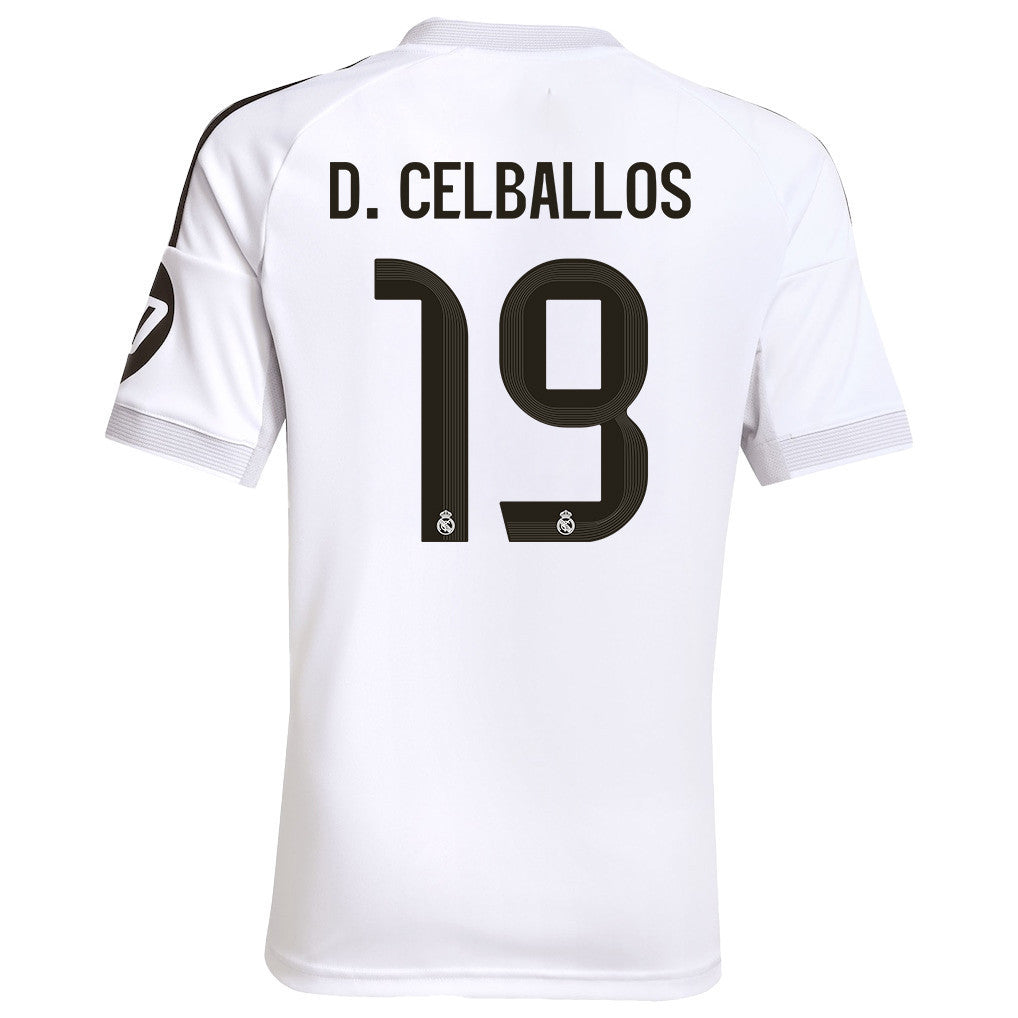 Dani Ceballos 19 Real Madrid 25/26 Home YOUTH Jersey - White
