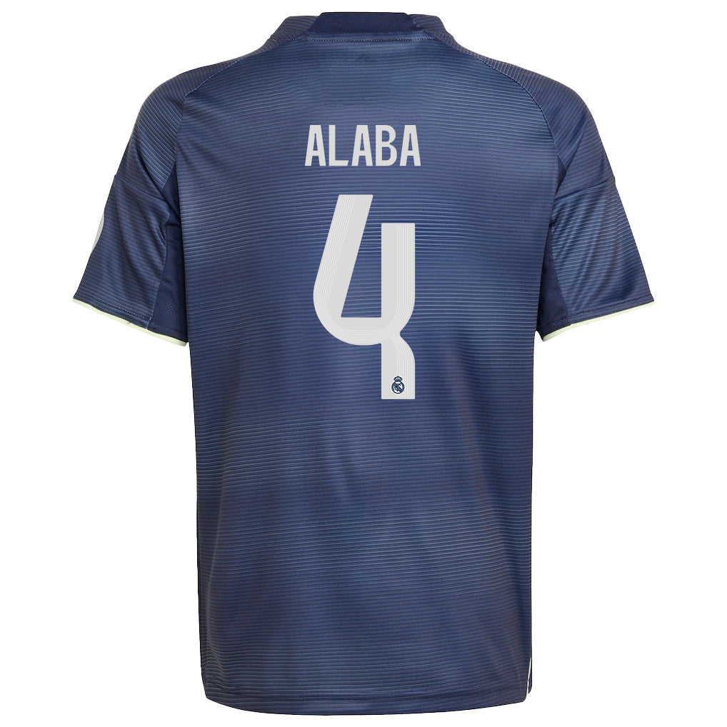 David Alaba 4 Real Madrid 25/26 Away YOUTH Jersey - Legend Ink