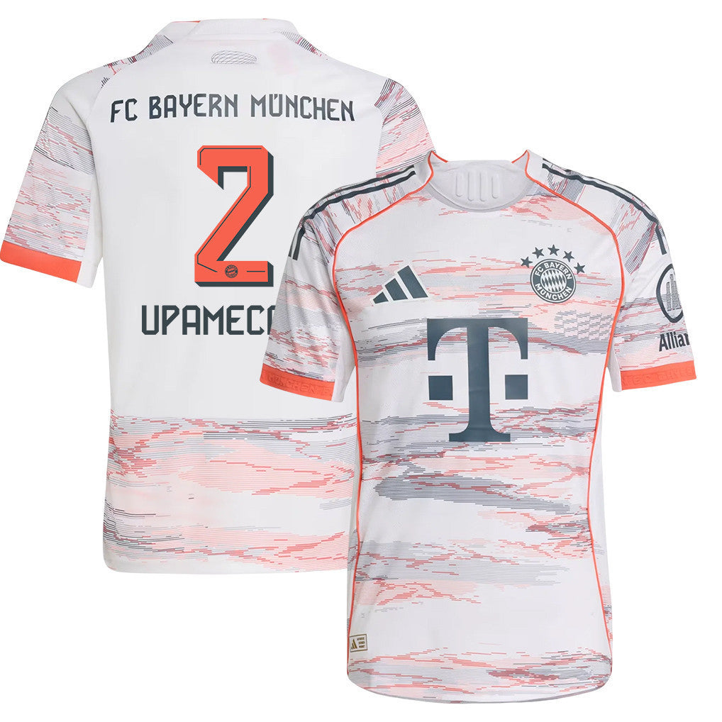 Dayot Upamecano 2 Bayern Munich 25/26 Away YOUTH Jersey - White