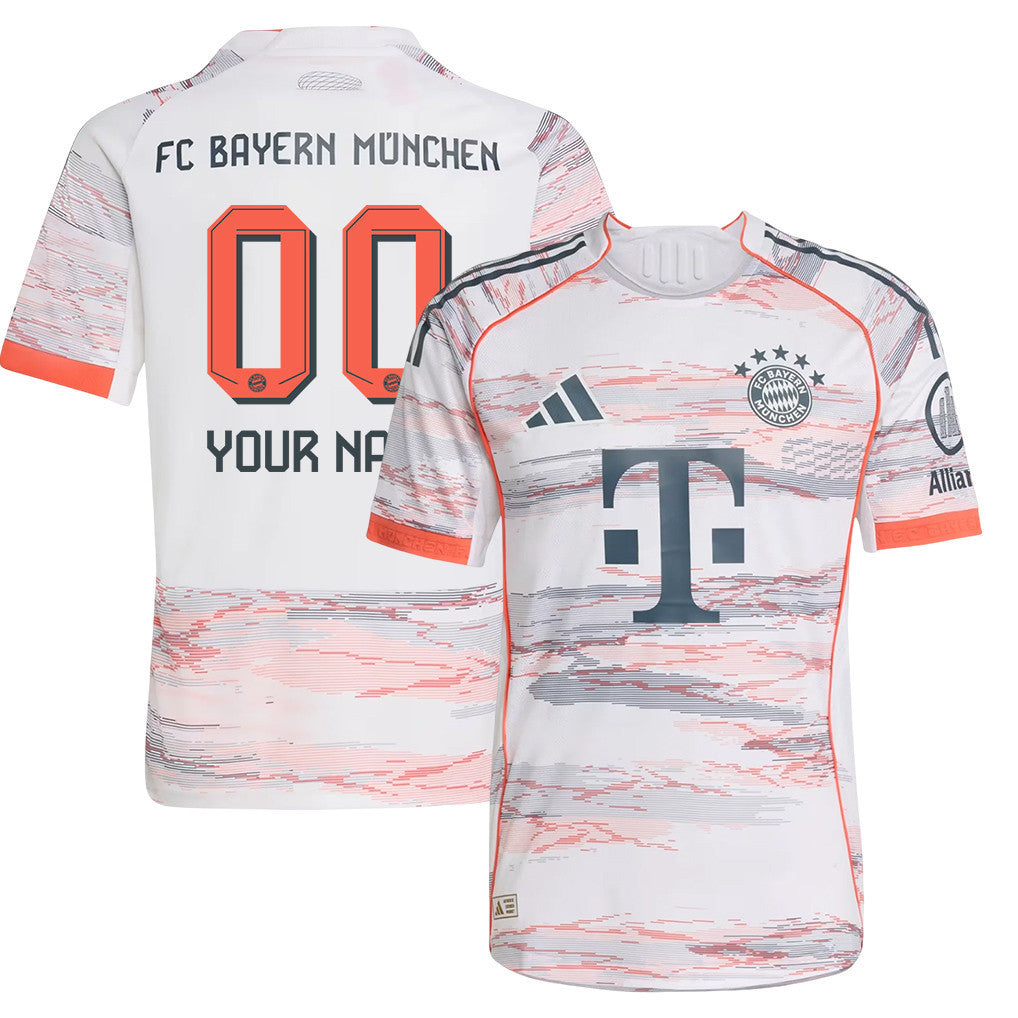 Bayern Munich 25/26 Personalized Away YOUTH Jersey - White