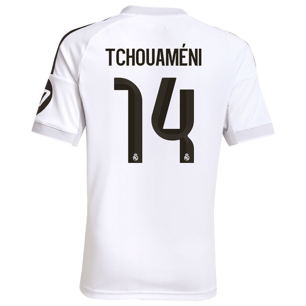Aurélien Tchouaméni 14 Real Madrid 25/26 Home YOUTH Jersey - White