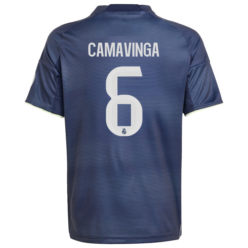 Eduardo Camavinga 6 Real Madrid 25/26 Away YOUTH Jersey - Legend Ink