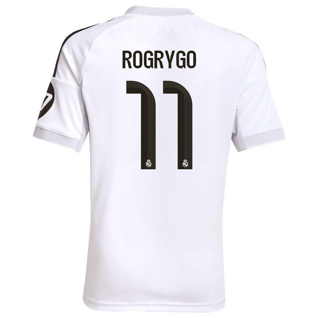 Rodrygo 11 Real Madrid 25/26 Home YOUTH Jersey - White